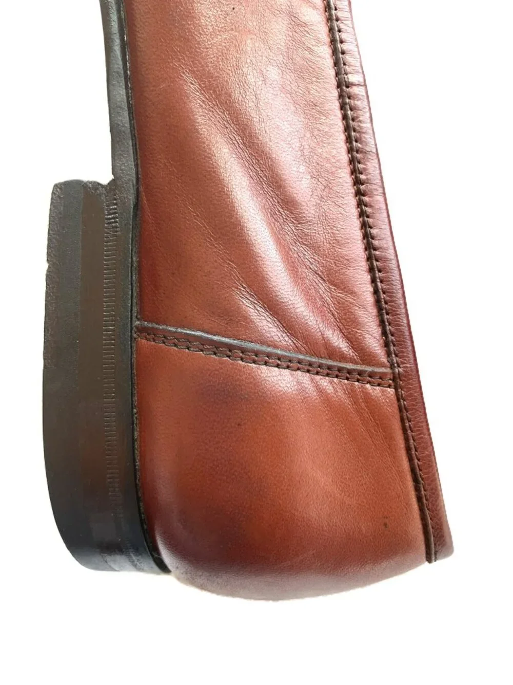 Santoni Men’s Brown Leather Tassel Loafers | Size 11.5 D | Made in Italy